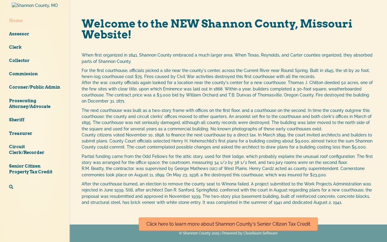 Eminence court docket and Shannon County courthouse history